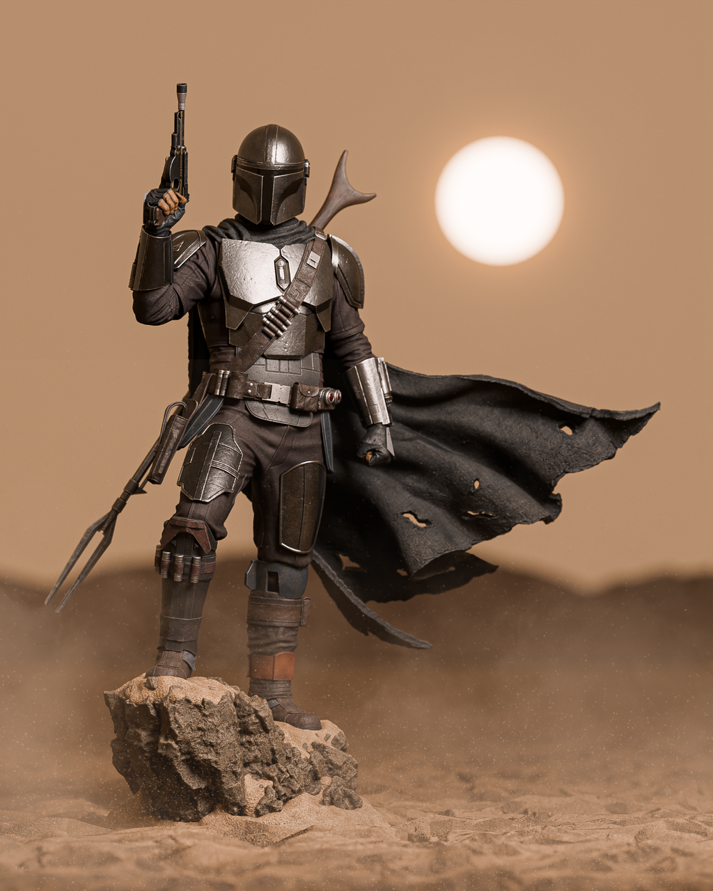 Figurine The Mandalorian – vue de face