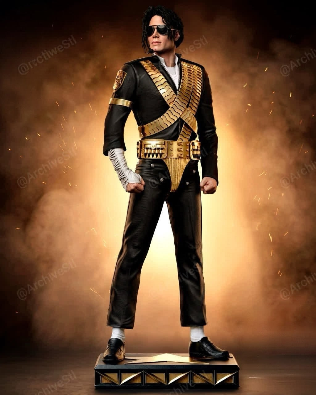 Figurine Michael Jackson – Statue de Collection en Résine 3D