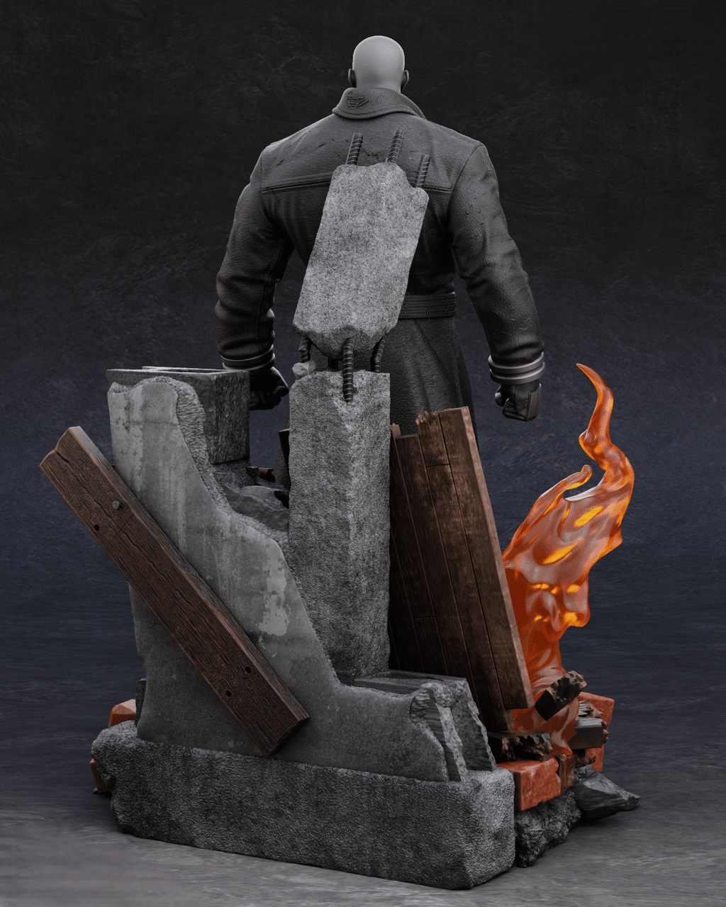 Figurine Mr X - Resident Evil - IR3D