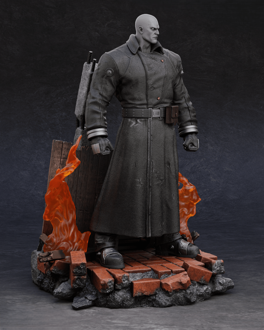 Figurine Mr X - Resident Evil - IR3D