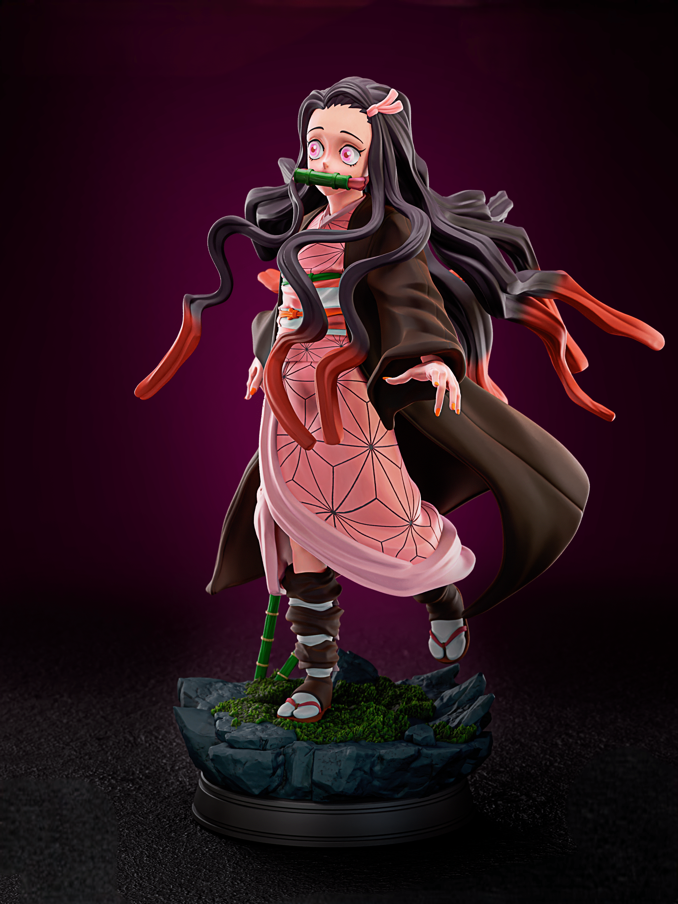 Figurine Nezuko - Demon Slayer Kimetsu no Yaiba - Manga - IR3D
