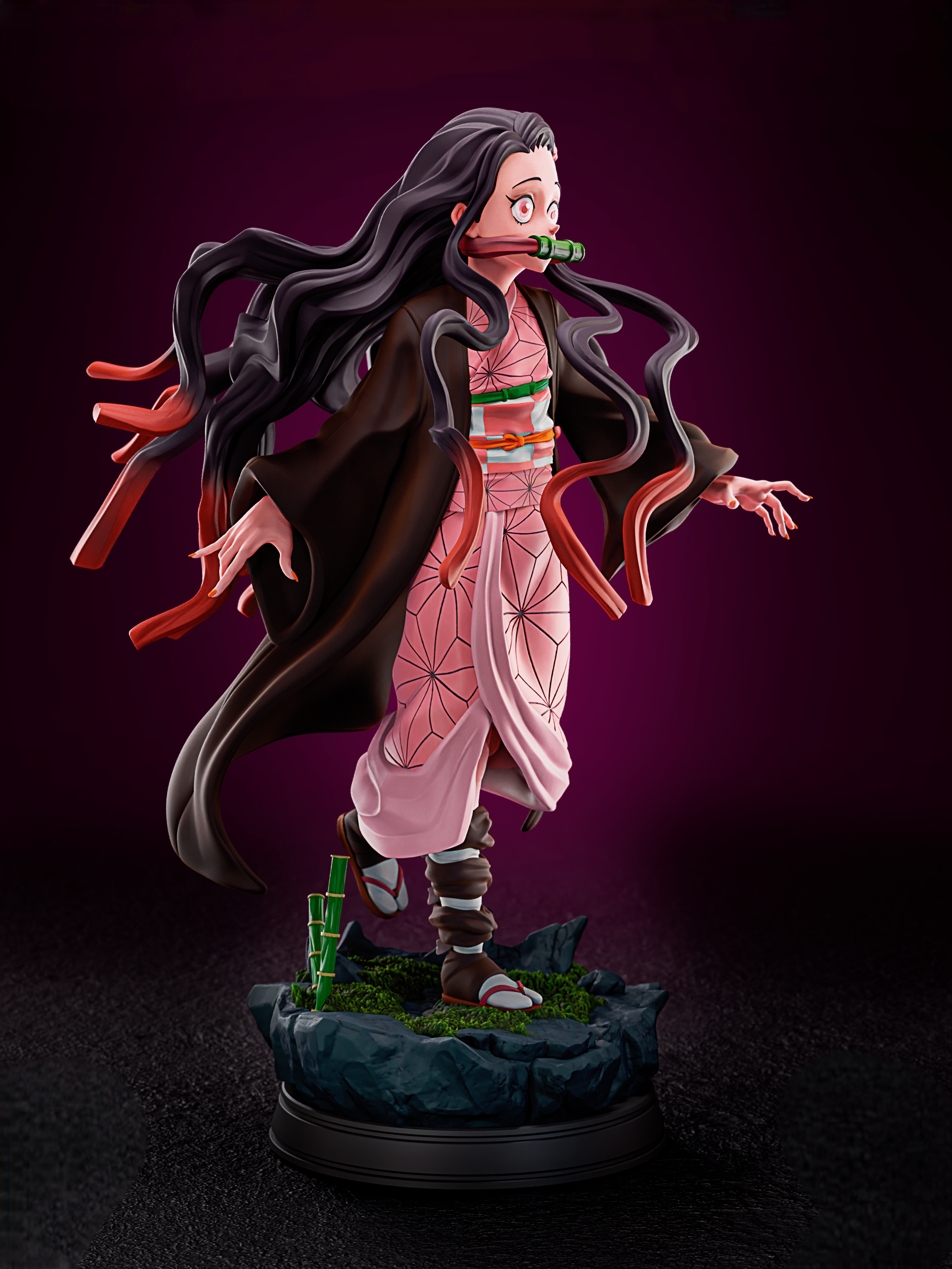 Figurine Nezuko - Demon Slayer Kimetsu no Yaiba - Manga - IR3D
