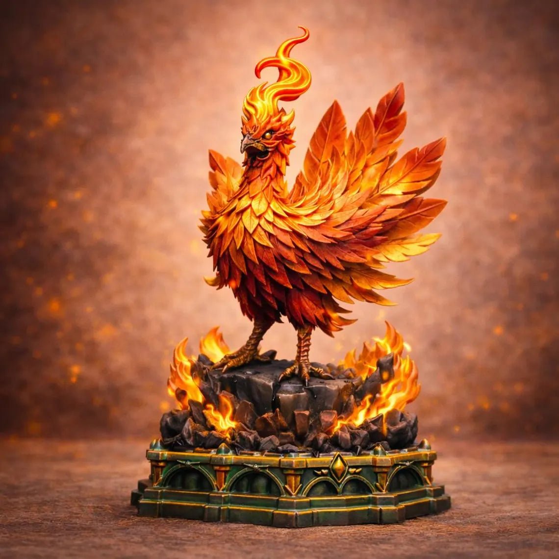 Figurine Phoenix Fire Bird – Figurine Phénix de Feu Mythique - IR3D
