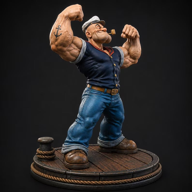 Figurine Popeye – Statue Résine 3D Collector