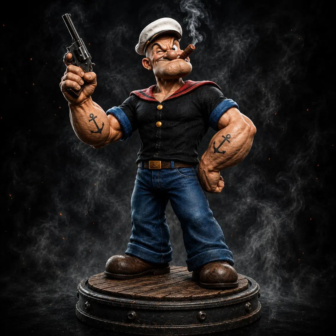 Figurine Popeye – Statue de collection en résine 3D