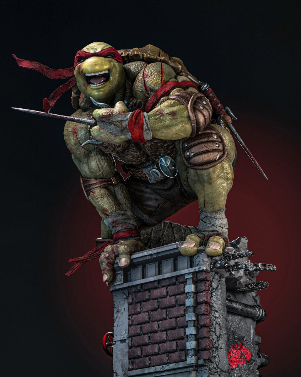 Figurine Raphaël Tortues Ninja – Statue Résine 3D Collector