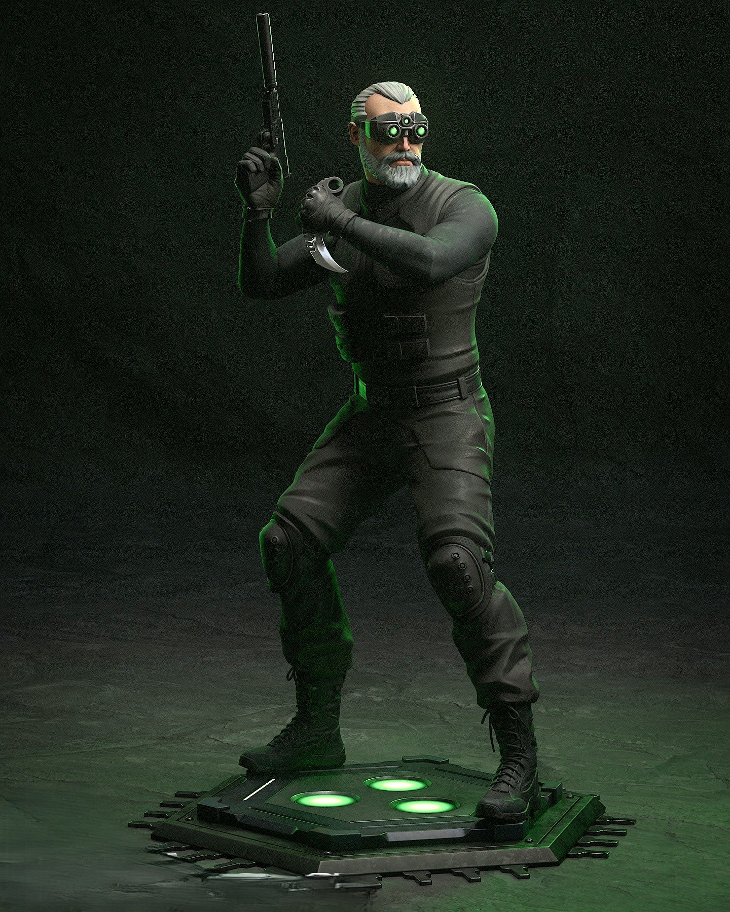 Figurine Sam Fisher – Splinter Cell - IR3D