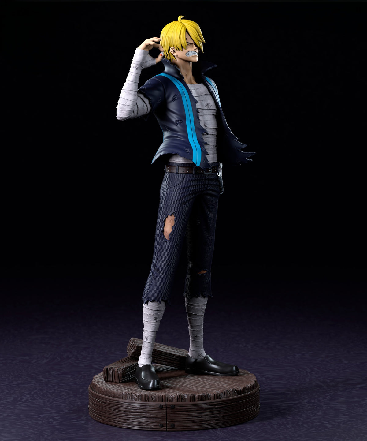 Figurine Sanji – One Piece vue trois quarts