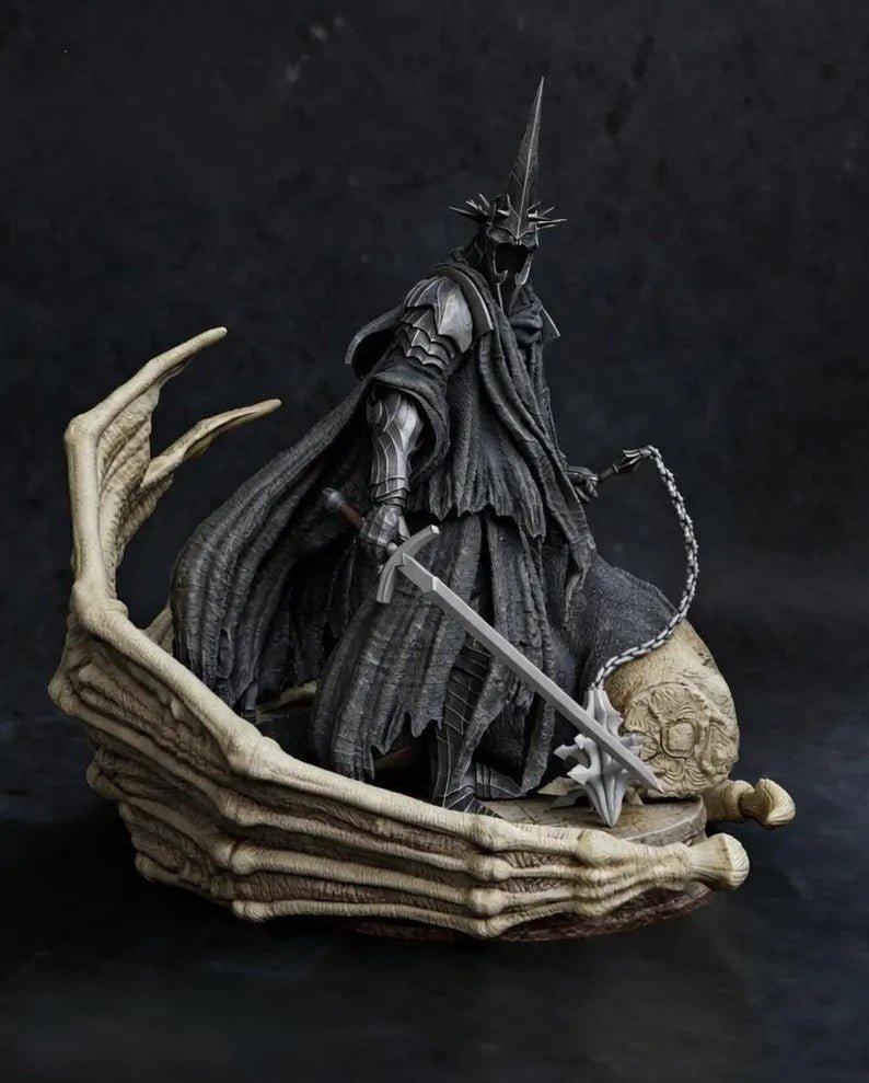 Figurine Sauron Seigneur des Anneaux – Statue 3D Dark Fantasy Premium – Nazgûl Style – Figurine Collection - IR3D