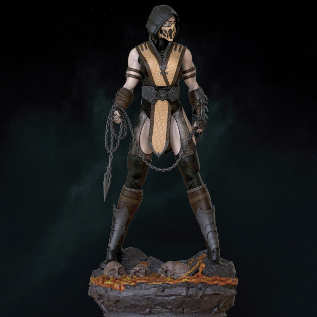 Figurine Scorpion Mortal Kombat - IR3D