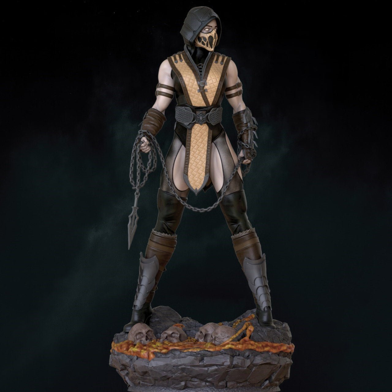 Figurine Scorpion Mortal Kombat - IR3D