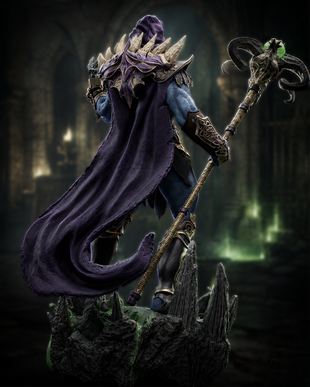 Figurine Skeletor – vue arrière