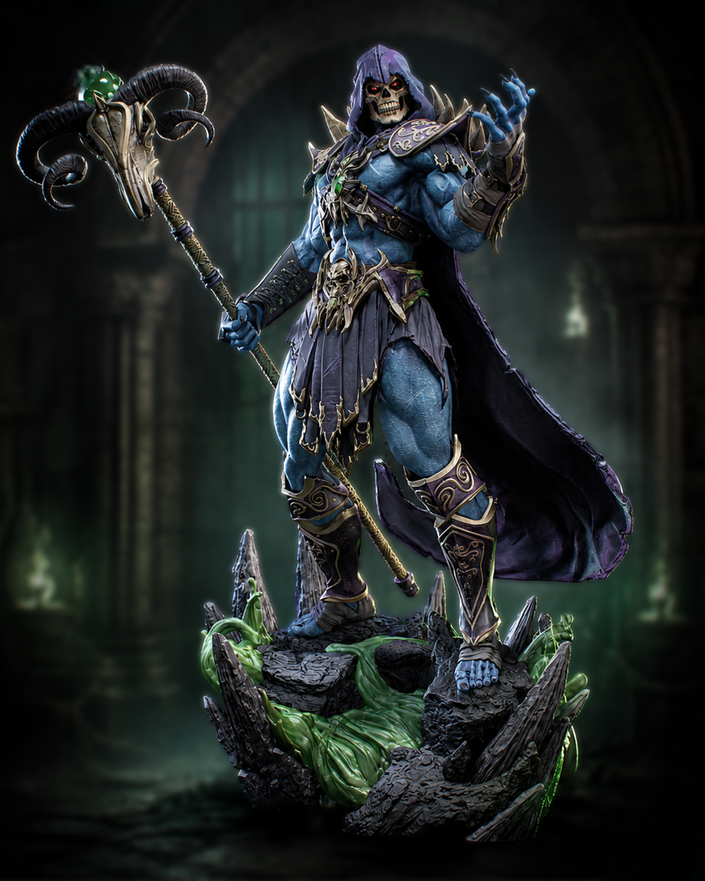 Figurine Skeletor – vue de face
