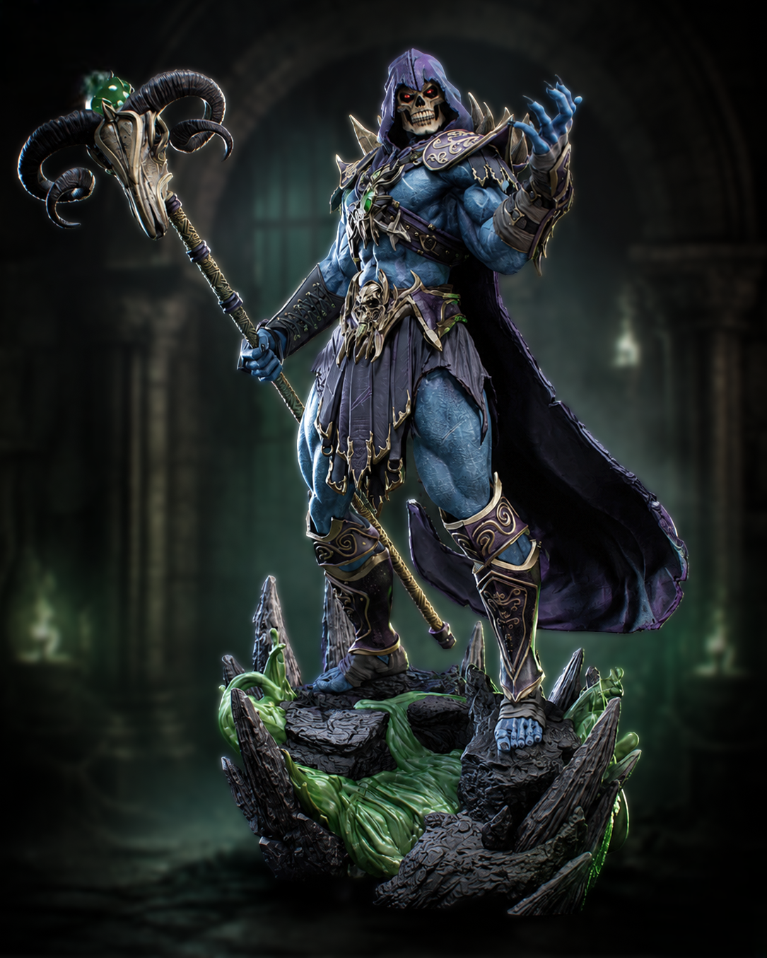 Figurine Skeletor – vue de face