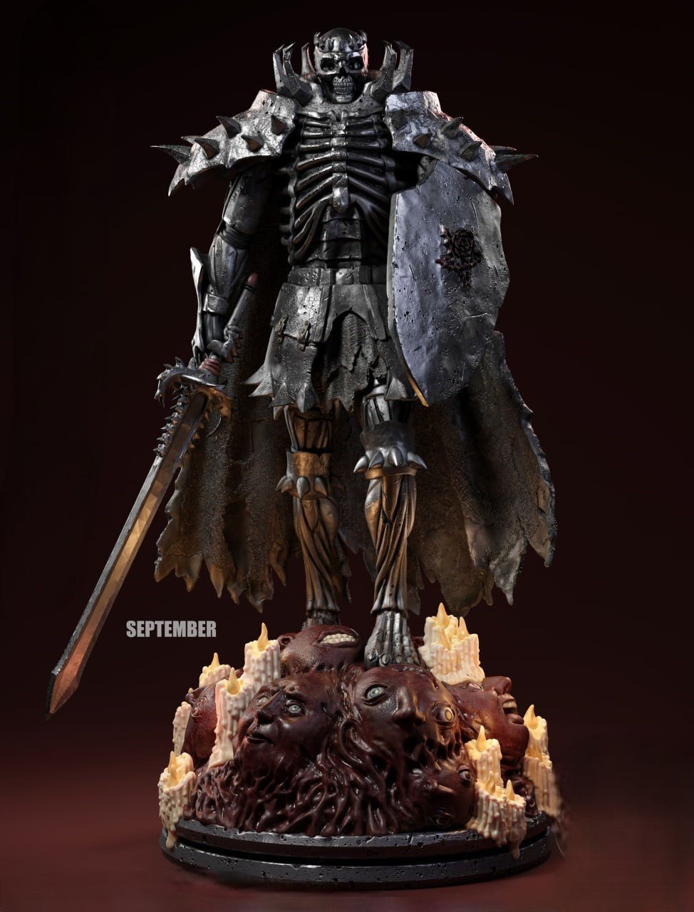 Figurine Skull Knight From Berserk - IR3D