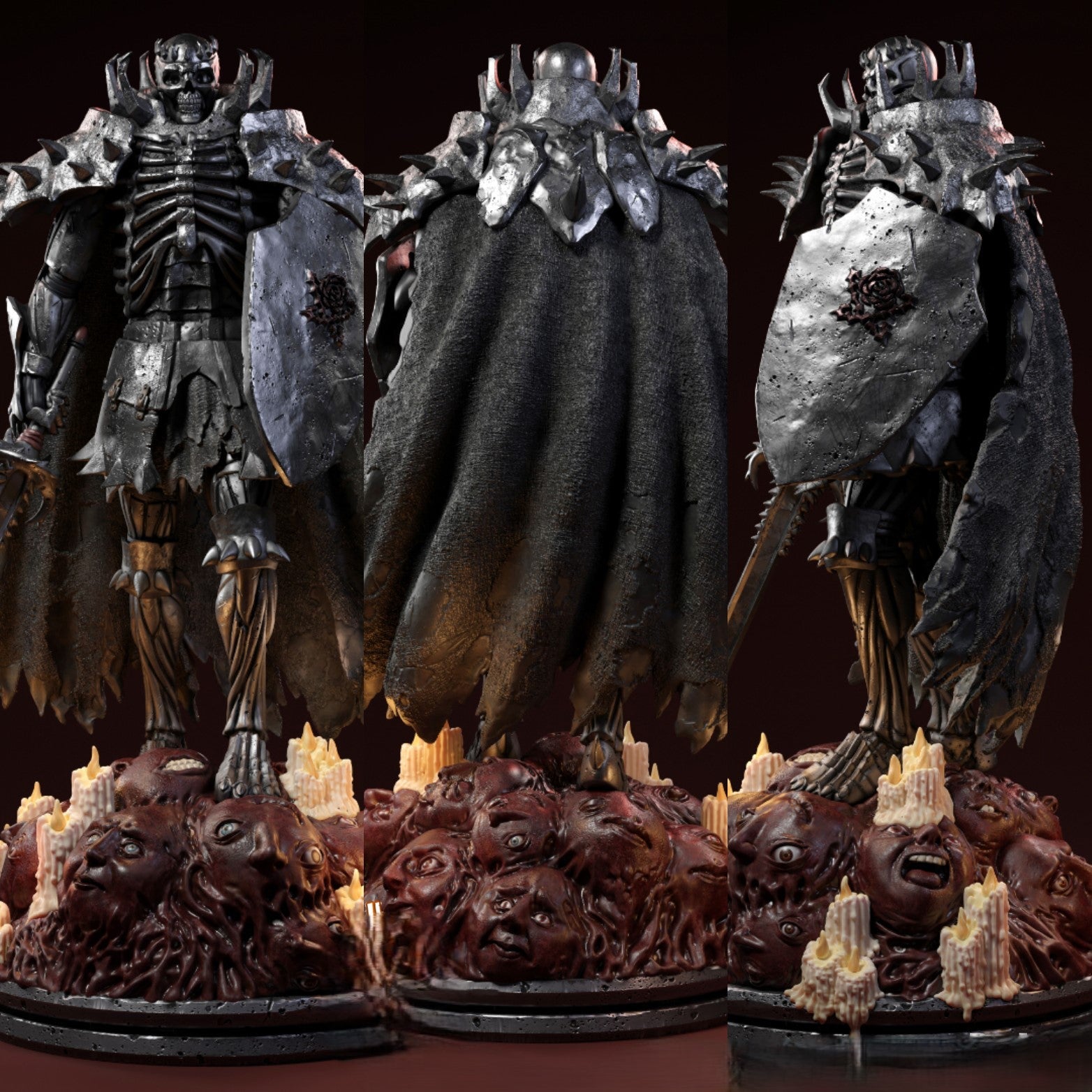 Figurine Skull Knight From Berserk - IR3D