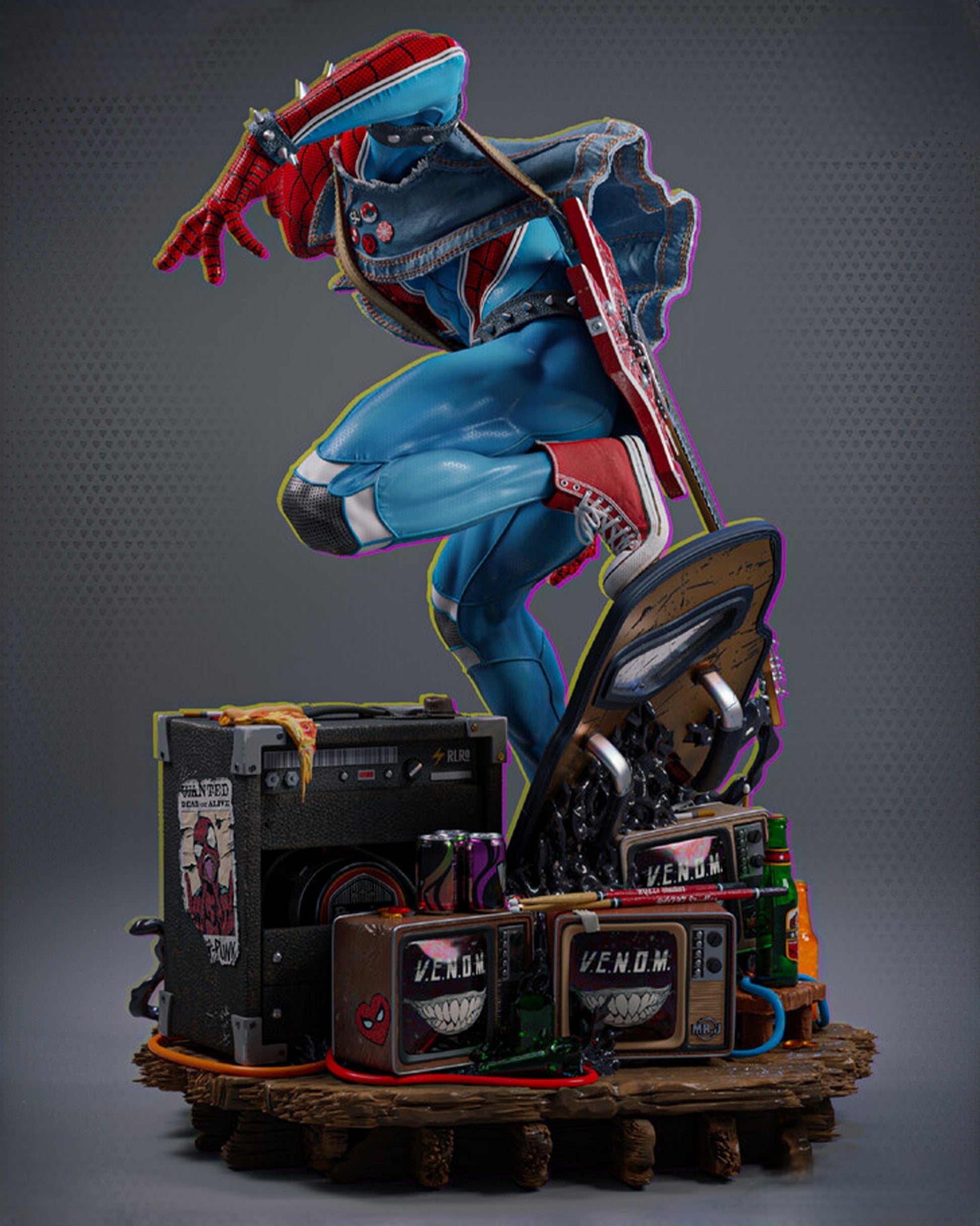 Figurine Spider - Punk - IR3D