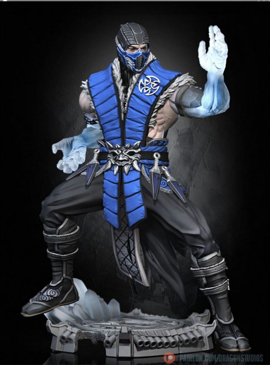 Figurine Sub - Zero – Mortal Kombat - IR3D
