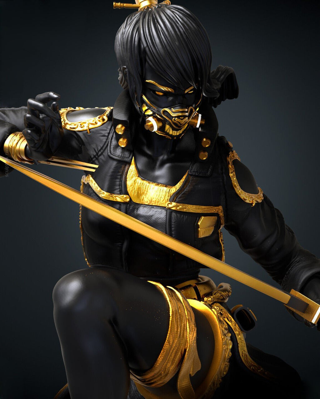Figurine The Samurai Legacy - Esprit du guerrier japonais - IR3D