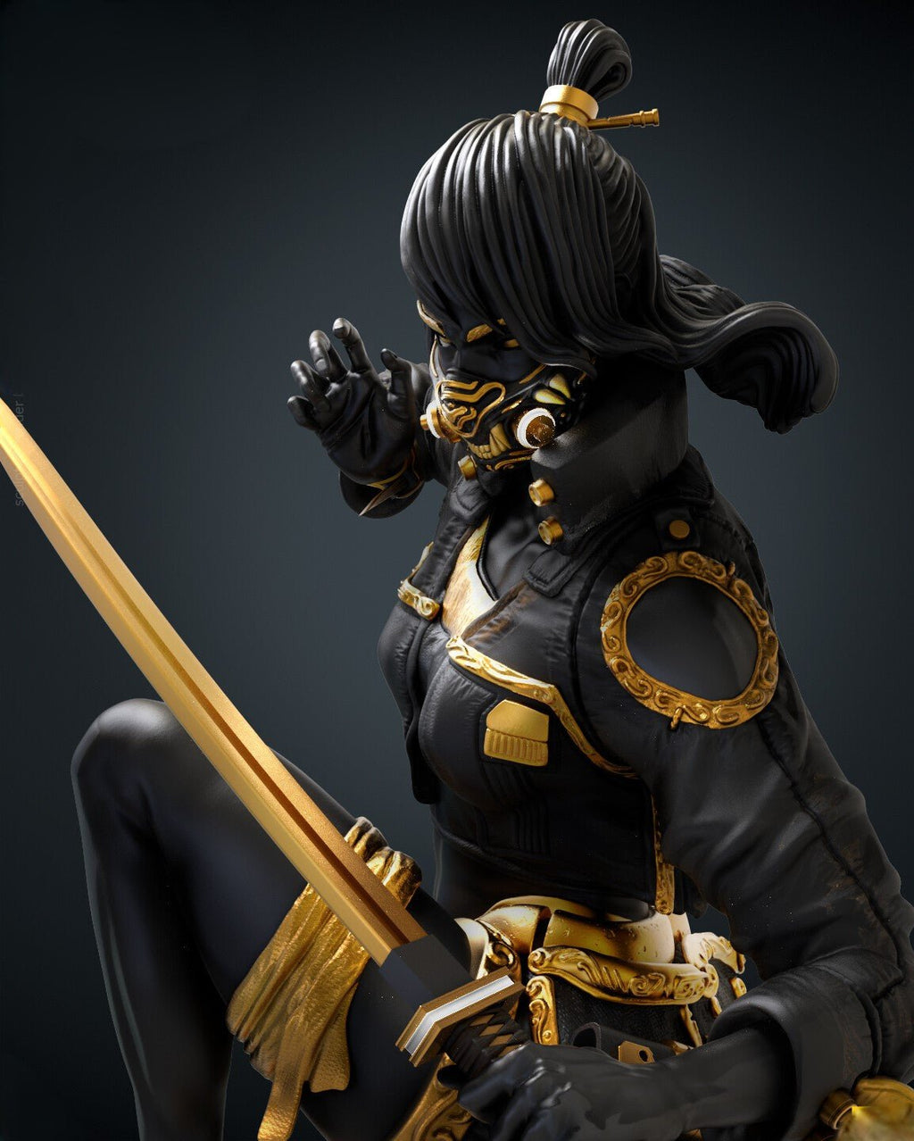 Figurine The Samurai Legacy - Esprit du guerrier japonais - IR3D