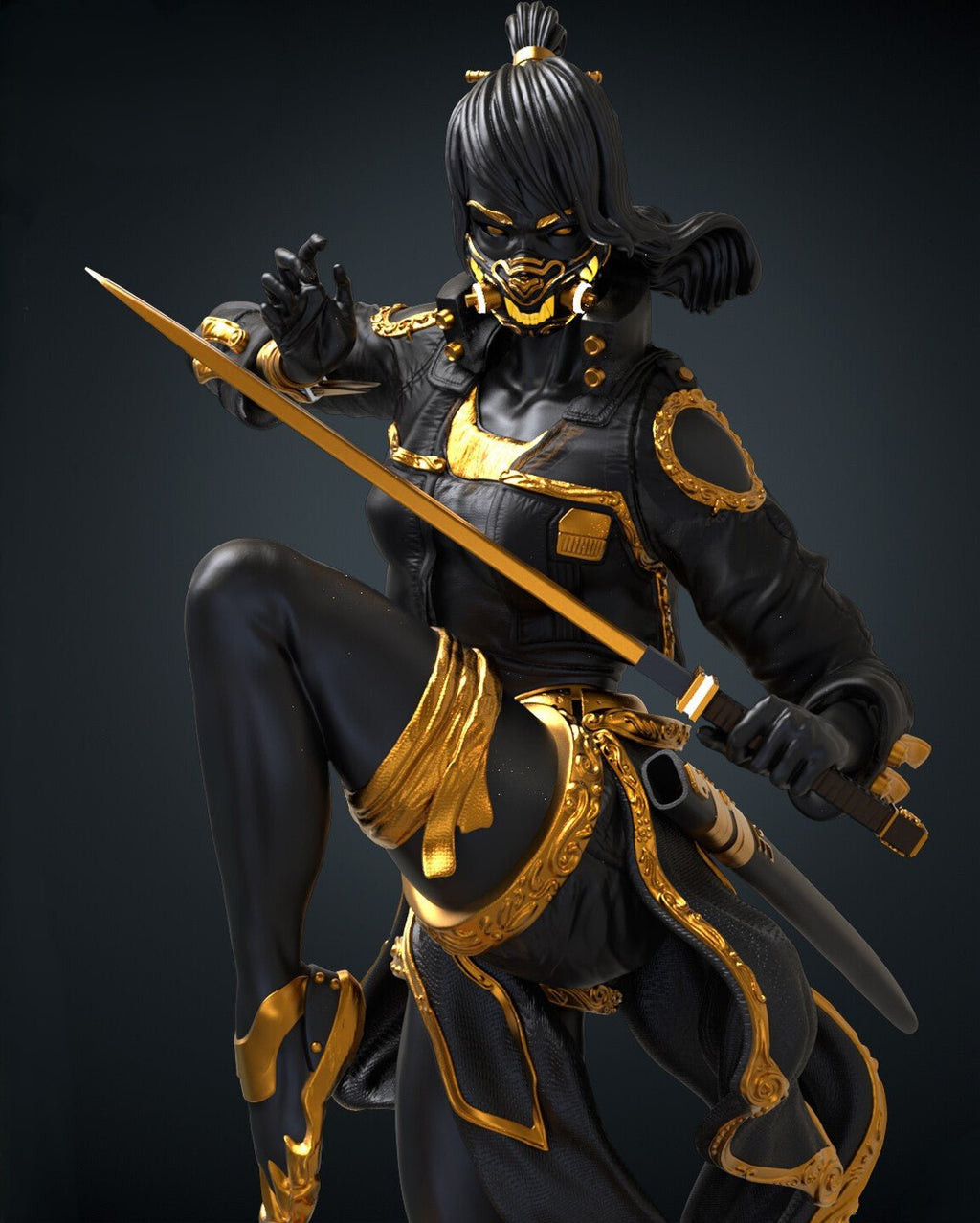 Figurine The Samurai Legacy - Esprit du guerrier japonais - IR3D