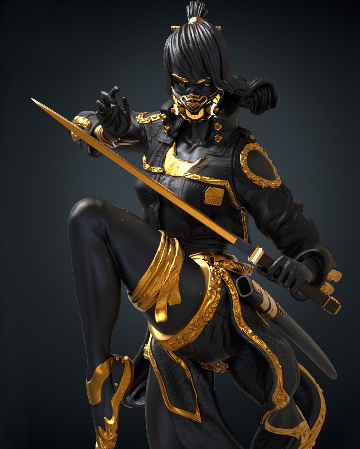 Figurine The Samurai Legacy - Esprit du guerrier japonais - IR3D