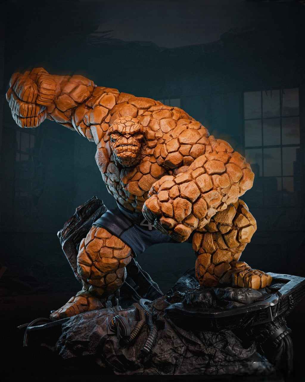 Figurine The Thing – La Chose des Quatre Fantastiques en résine 3D
