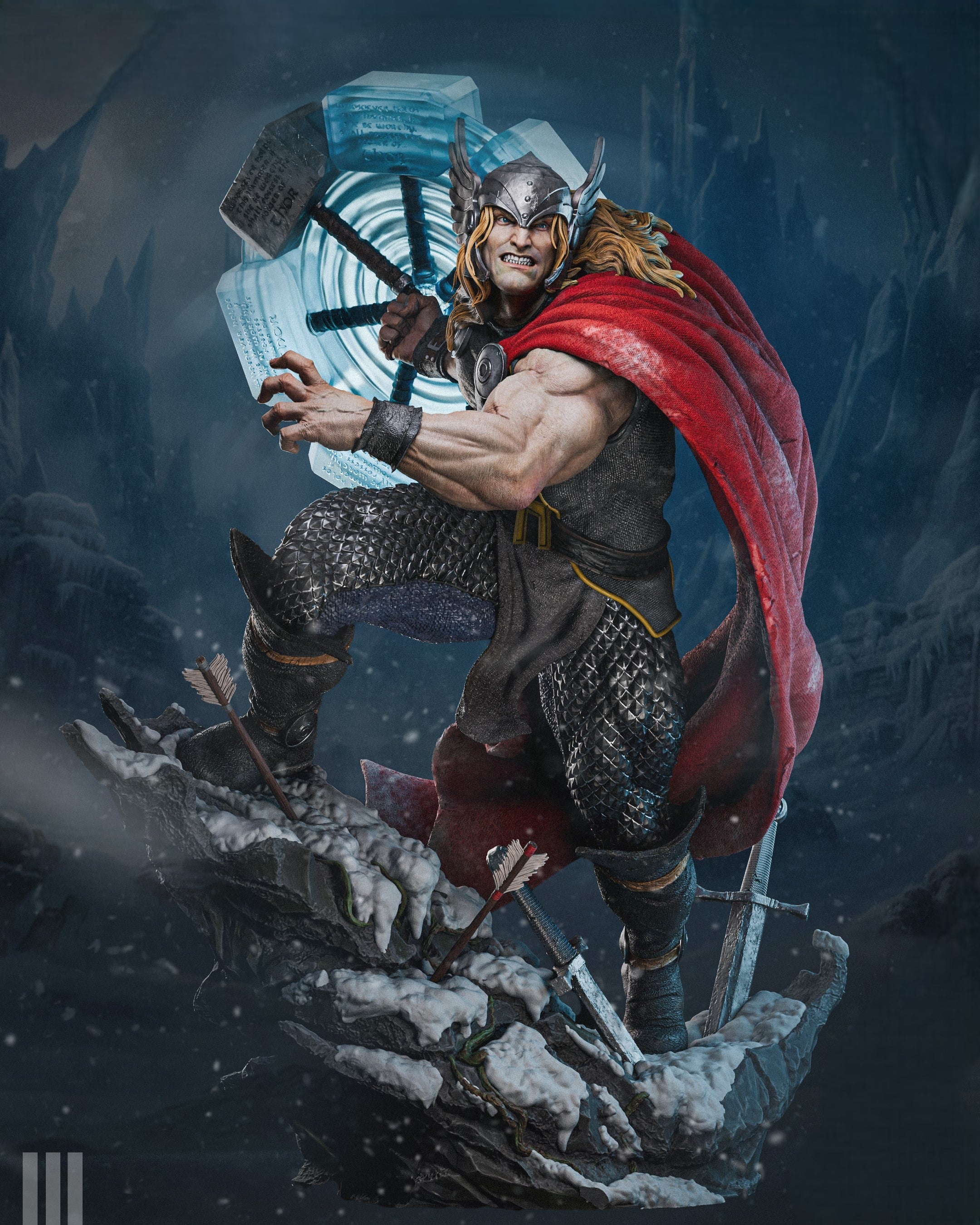 Figurine Thor - God of Thunder - IR3D