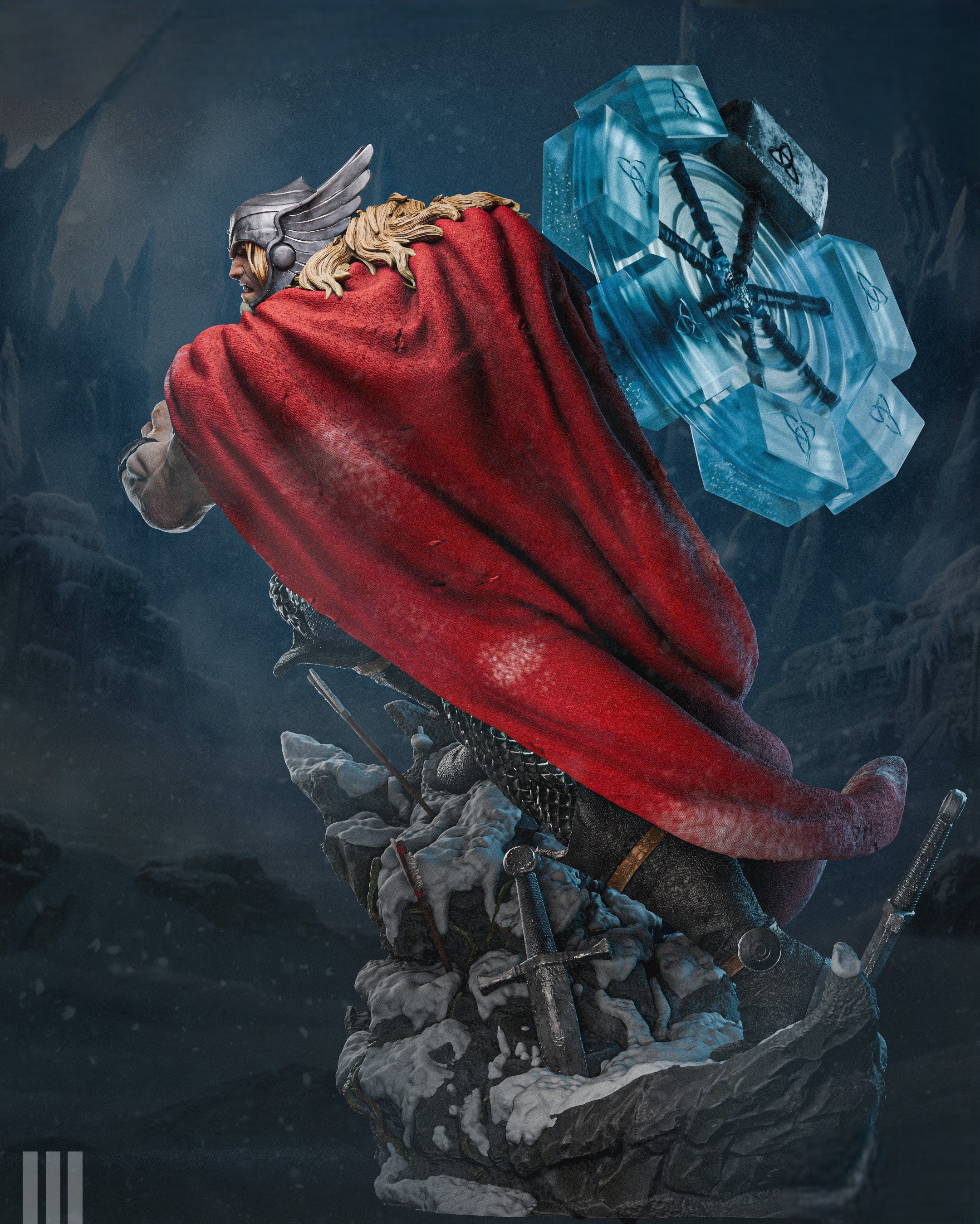 Figurine Thor - God of Thunder - IR3D