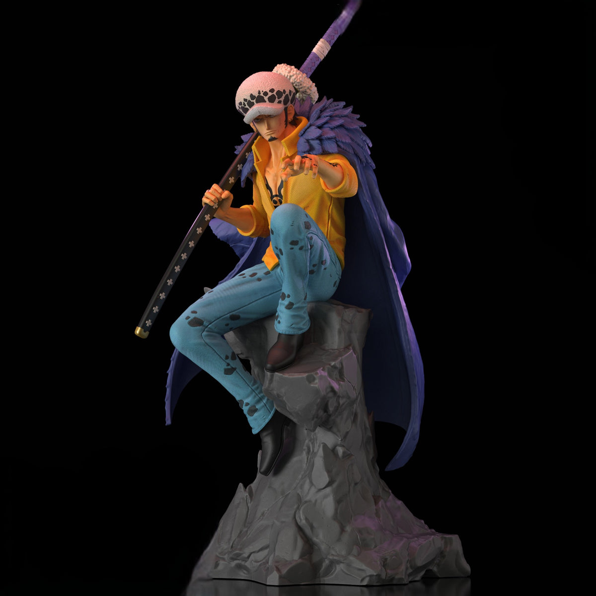 Figurine Trafalgar D. Water Law – One Piece vue de face