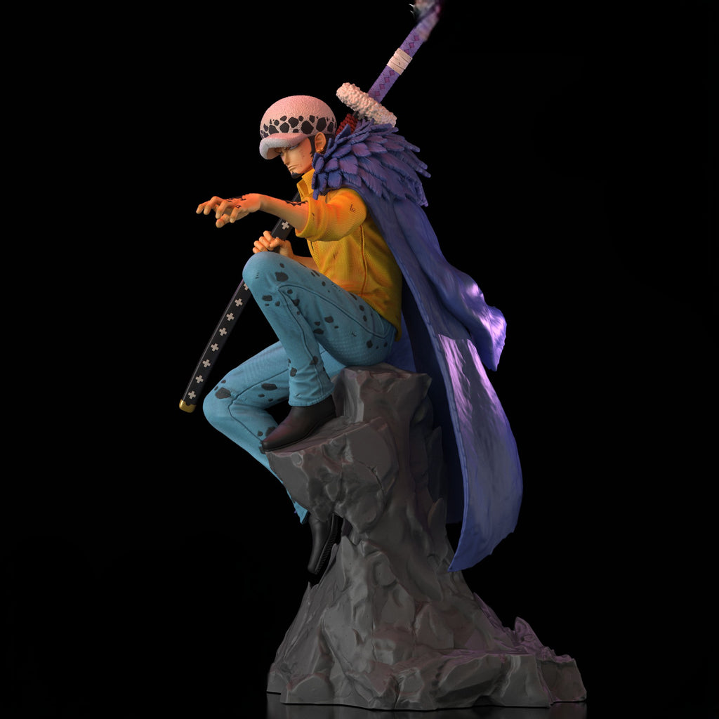 Figurine Trafalgar D. Water Law – One Piece vue de côté