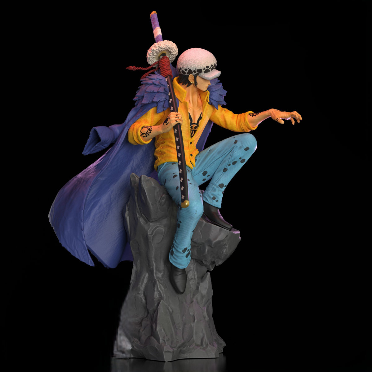 Figurine Trafalgar D. Water Law – One Piece vue trois quarts