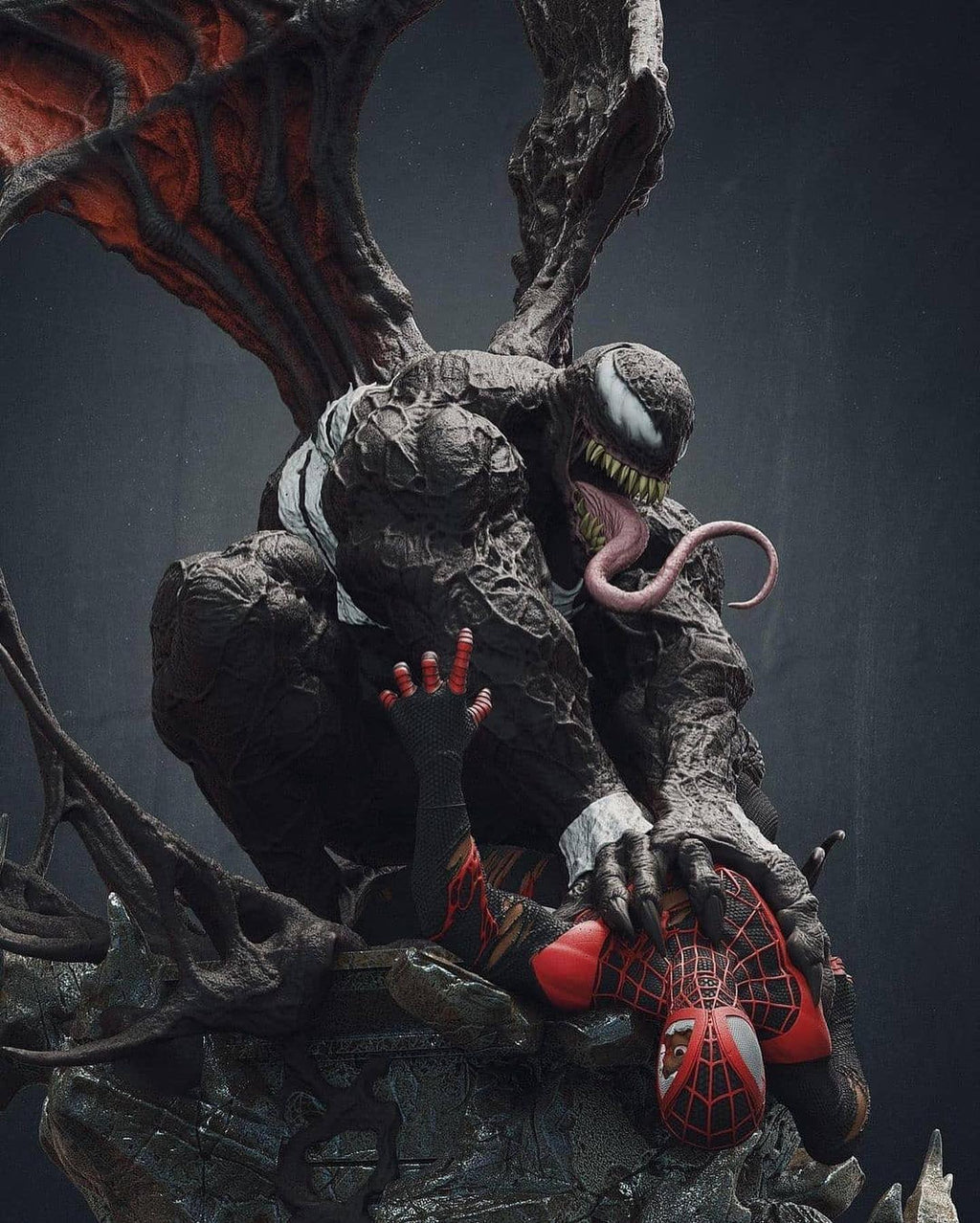 Figurine Venom vs Miles Morales - IR3D