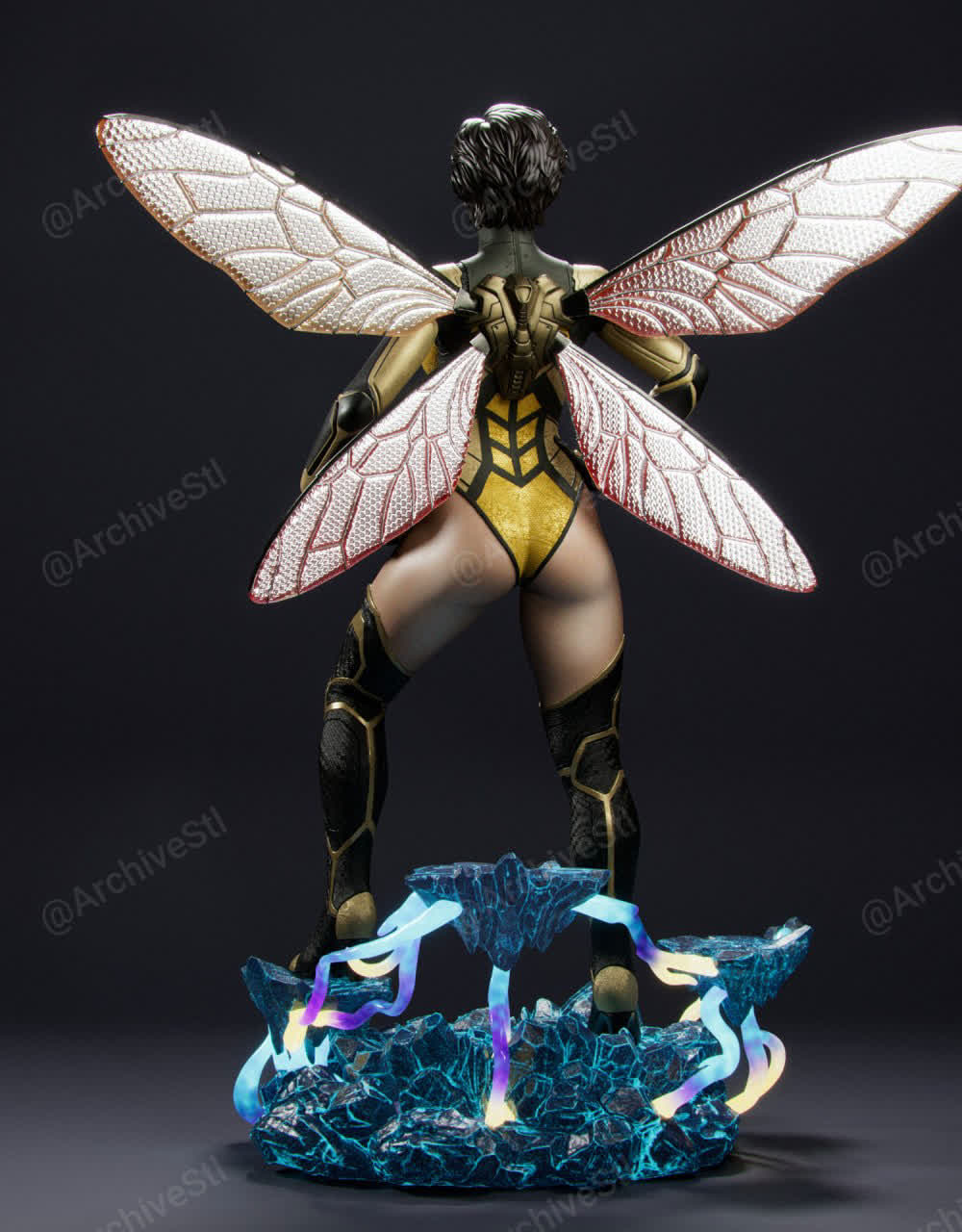 Figurine Wasp – vue arrière et ailes