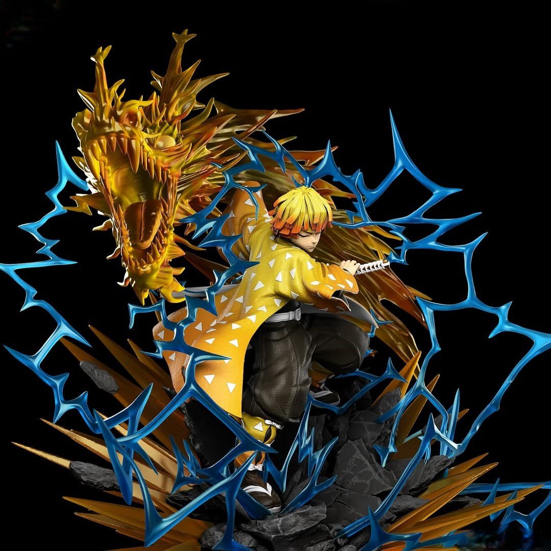 Figurine Zenitsu Agatsuma - Demon Slayer: Kimetsu no Yaiba - Manga - IR3D