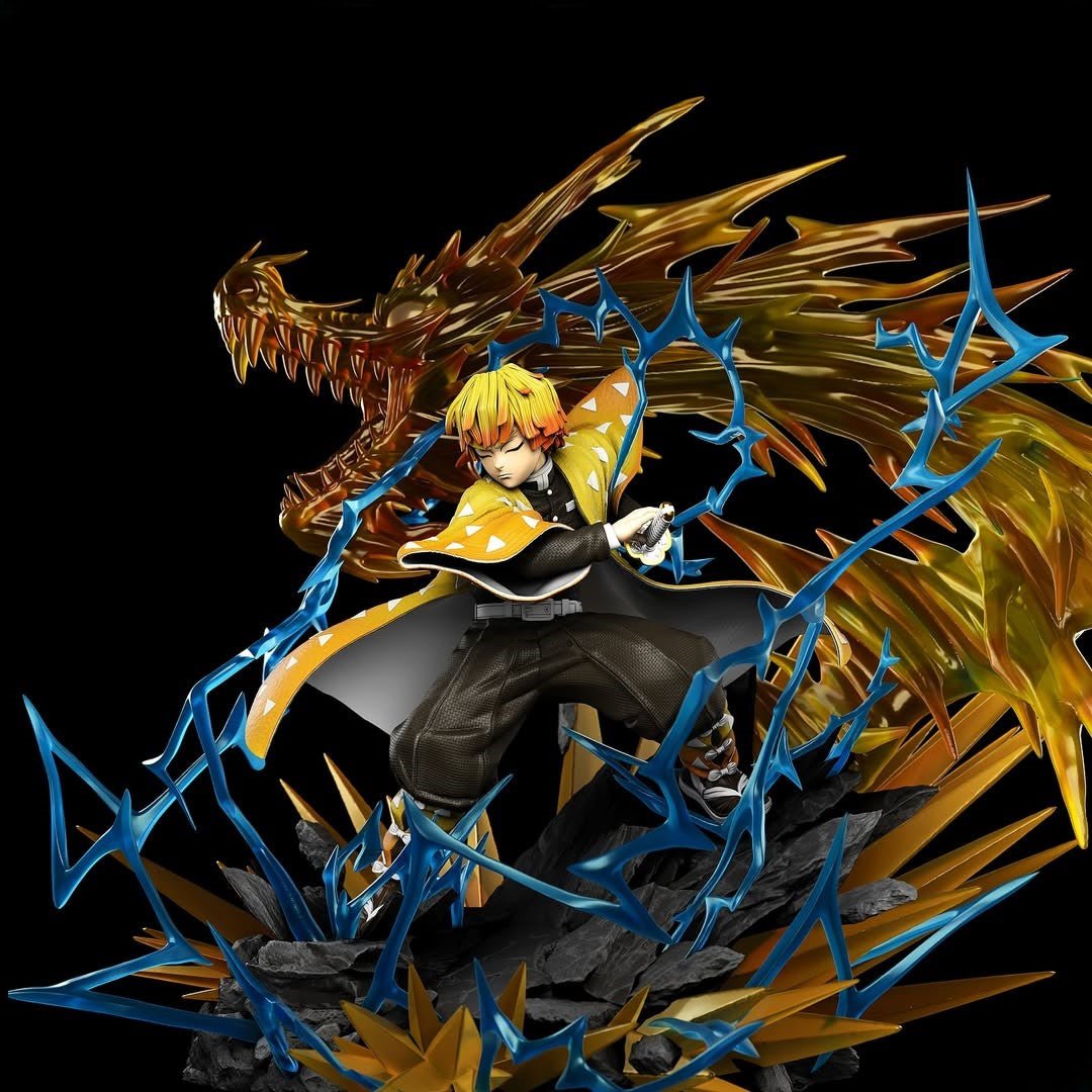 Figurine Zenitsu Agatsuma - Demon Slayer: Kimetsu no Yaiba - Manga - IR3D