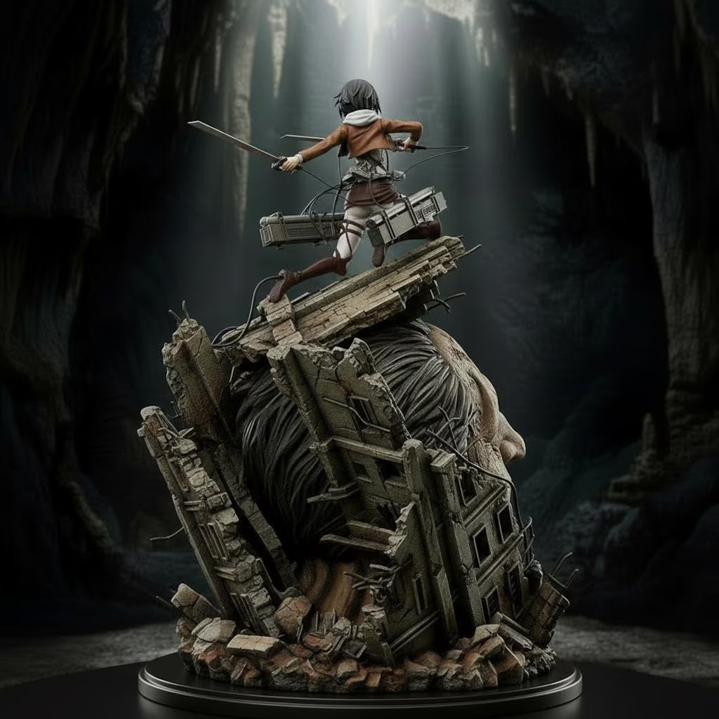 Figurine Mikasa – Statue Collector Inspirée d’un Univers des Titans