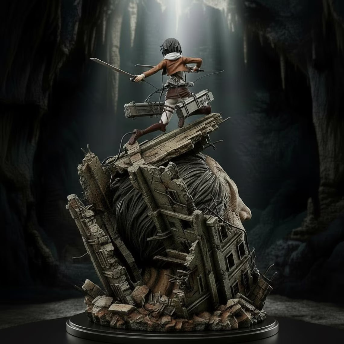 Figurine Mikasa – Statue Collector Inspirée d’un Univers des Titans
