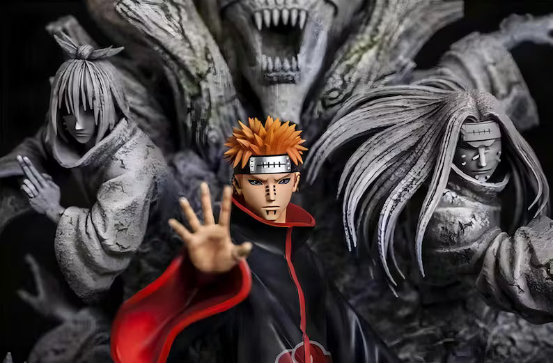 Figurine Pain Akatsuki Naruto – Statue 3D Premium – Six Chemins de Pain – Rinnegan – Figurine Manga Collection
