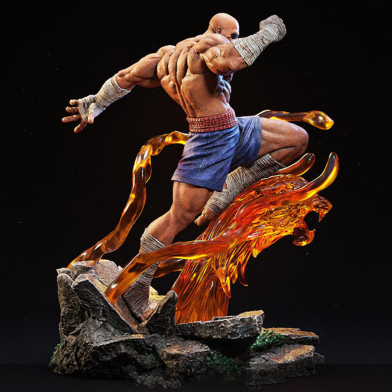 Figurine Sagat – Street Fighter – Statue Résine 3D Collector IR3D