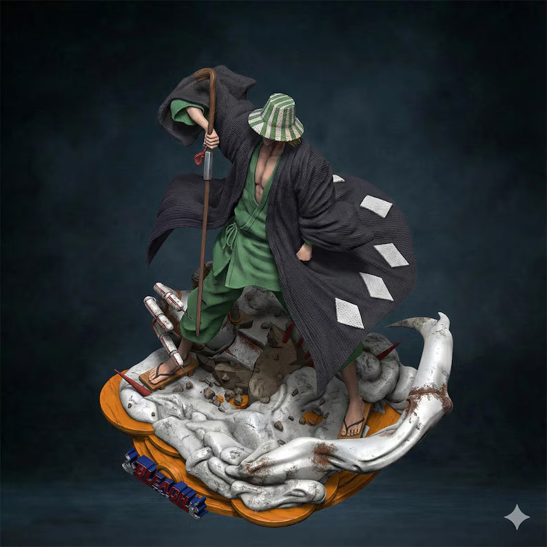 Figurine Kisuke Urahara Bleach – Statue 3D Anime Premium – Shinigami – Figurine Manga Collection – Décoration Geek