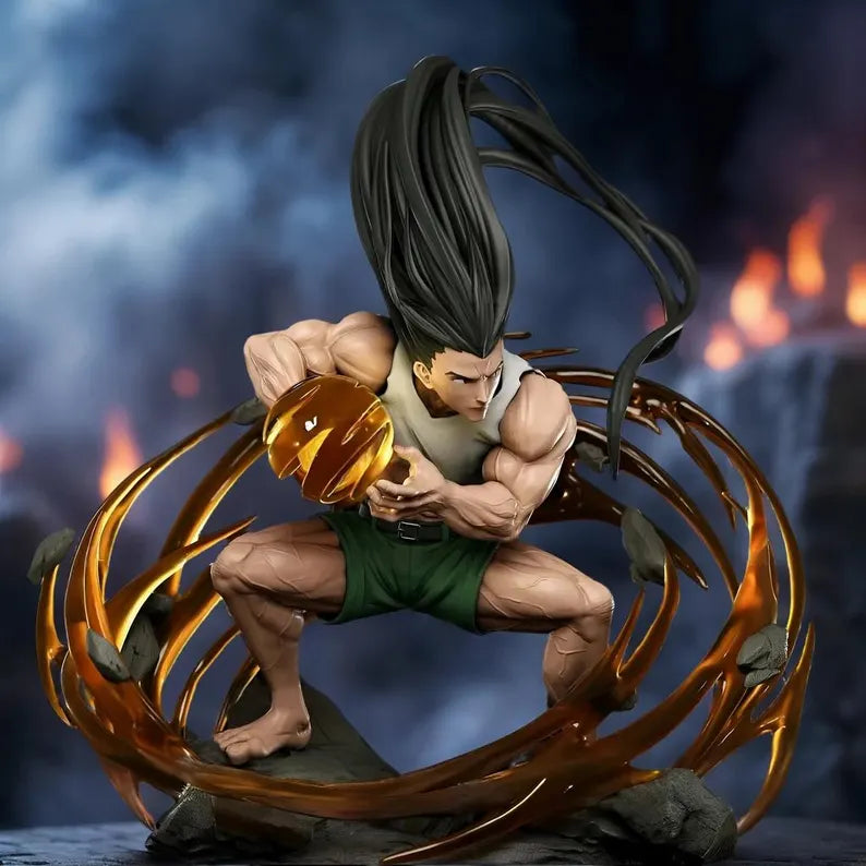 Figurine Gon Freecss Hunter x Hunter – Statue 3D Anime Premium – Nen – Figurine Manga Collection – Décoration Geek