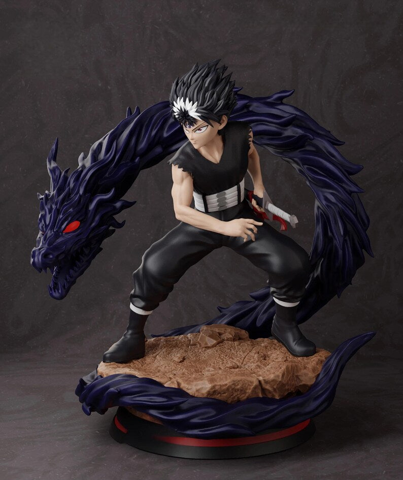 Figurine Hiei Yu Yu Hakusho – Statue 3D Anime Premium – Dragon des Ténèbres – Figurine Manga Collection