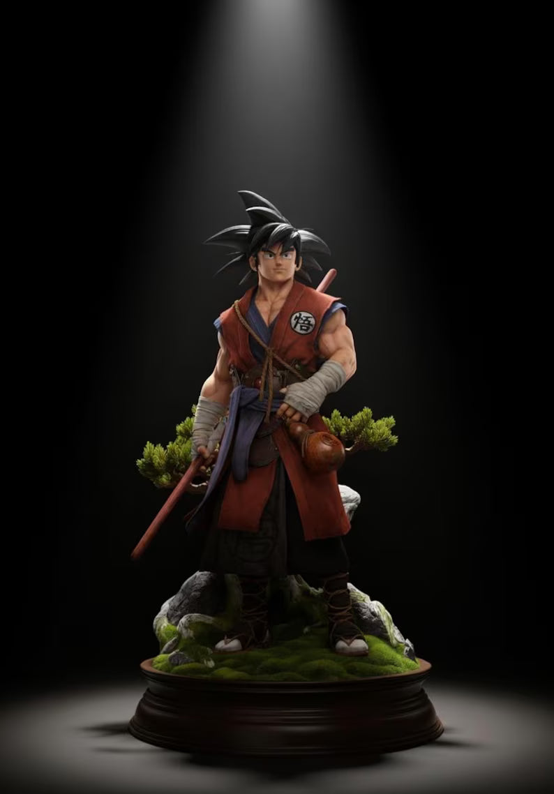 Figurine Guerrier Saiyan – Résine 3D Ultra Détail | Guerrier Inspiré Dragon Ball