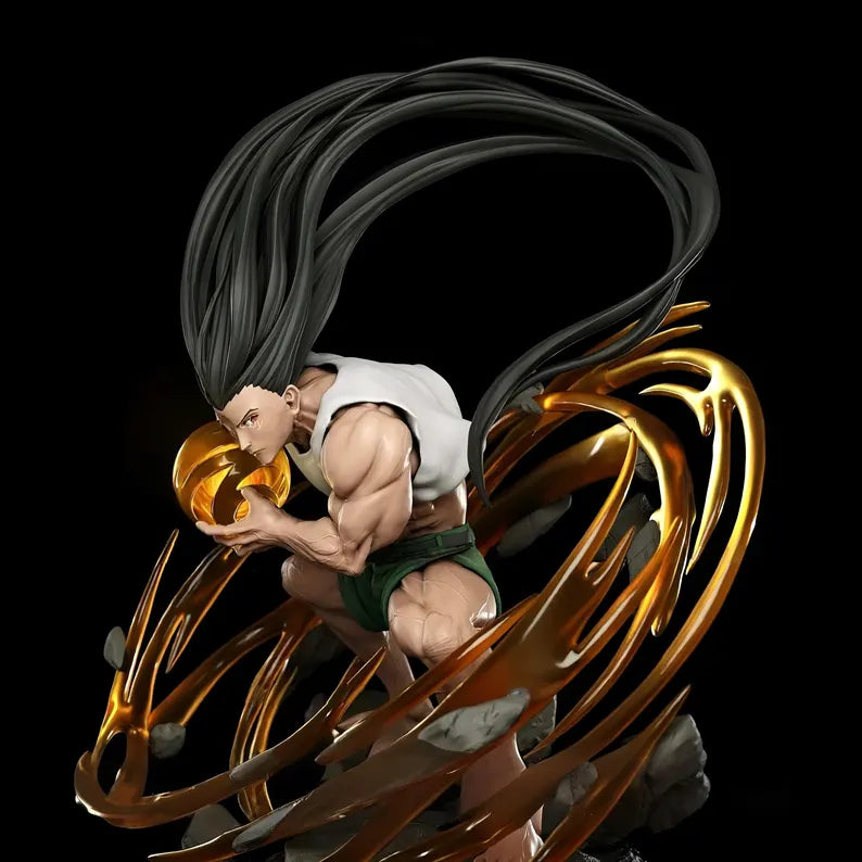 Figurine Gon Freecss Hunter x Hunter – Statue 3D Anime Premium – Nen – Figurine Manga Collection – Décoration Geek
