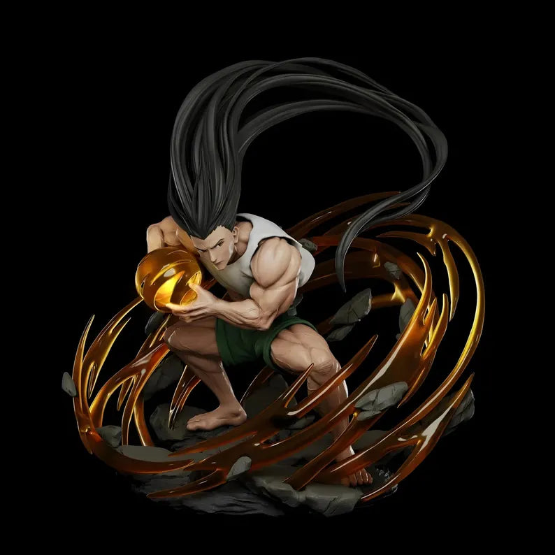 Figurine Gon Freecss Hunter x Hunter – Statue 3D Anime Premium – Nen – Figurine Manga Collection – Décoration Geek