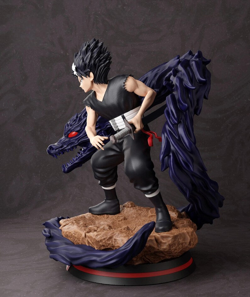Figurine Hiei Yu Yu Hakusho – Statue 3D Anime Premium – Dragon des Ténèbres – Figurine Manga Collection