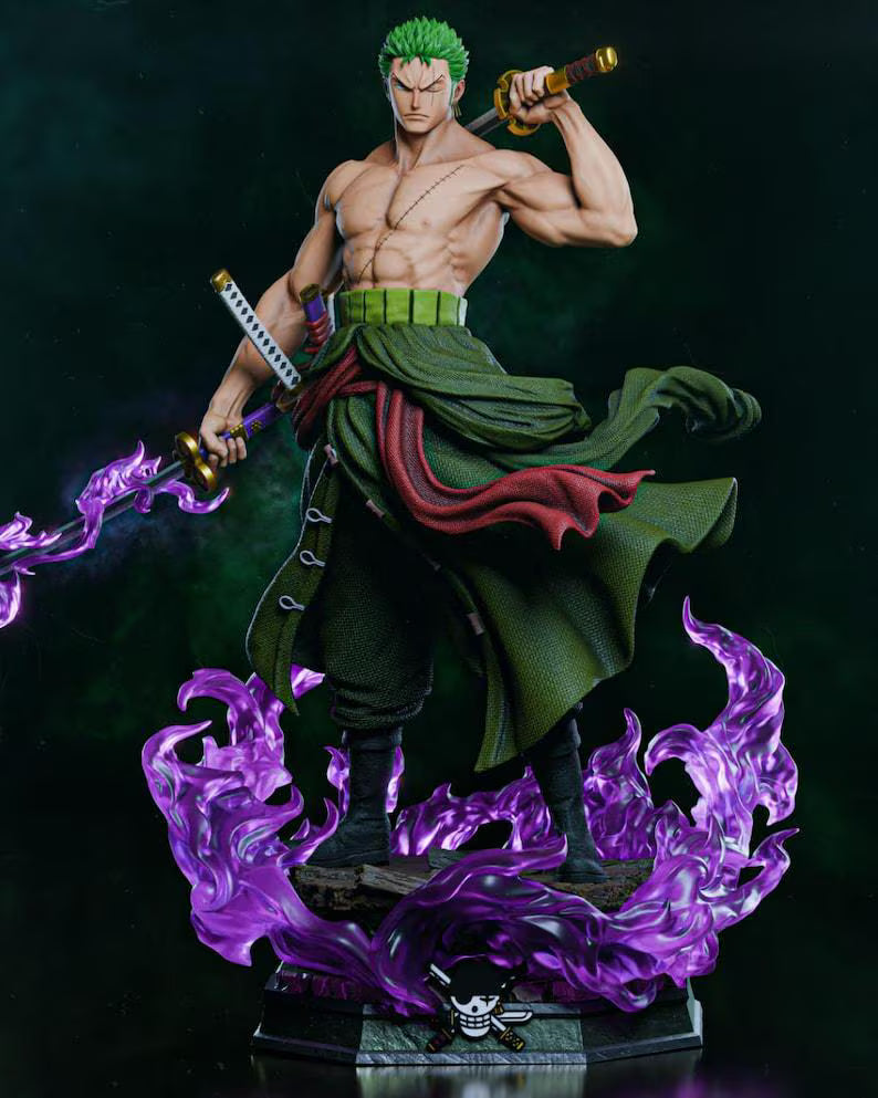 Figurine Zoro One Piece – Statue 3D Anime Premium – Roronoa Zoro Sabreur – Figurine Manga Collection
