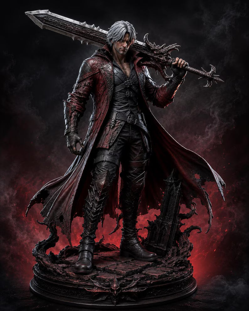 Figurine Dante – Devil May Cry – Statue Résine 3D Collector IR3D