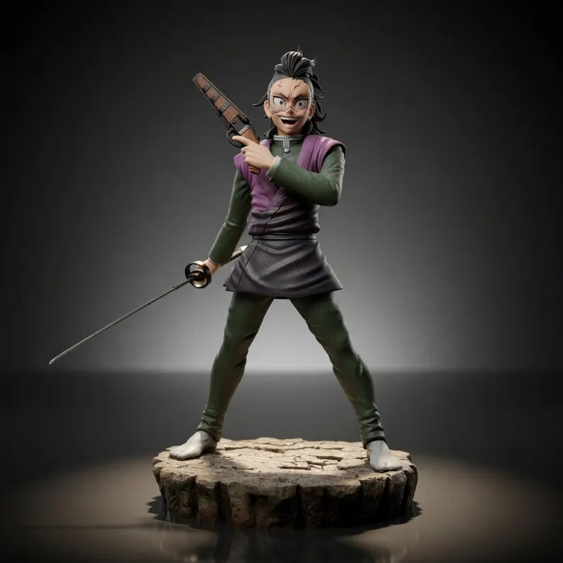 Figurine Genya Shinazugawa – Demon Slayer – Statue Résine 3D Collector IR3D